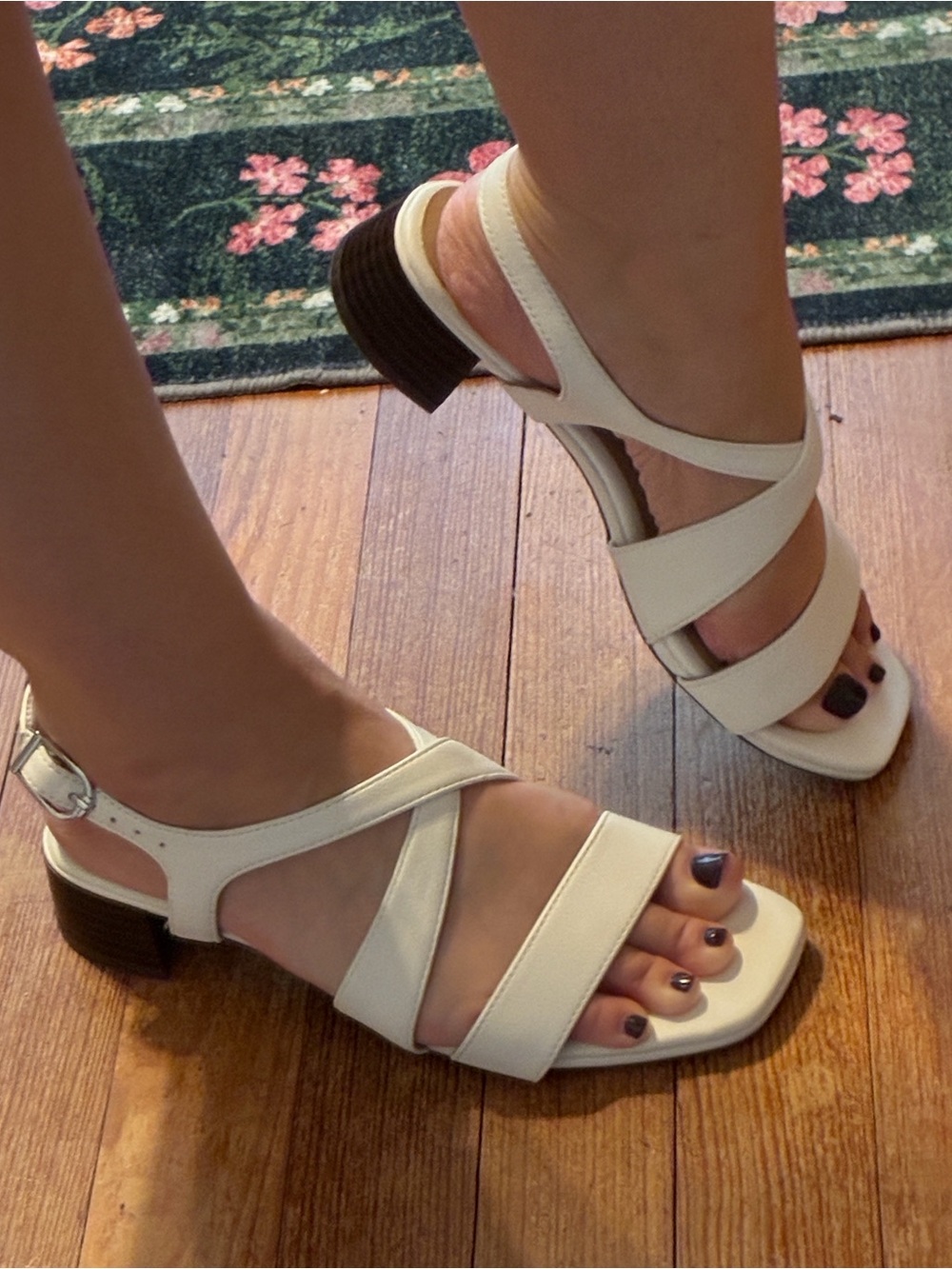 Women's White Strappy Block Heel Sandals - Lifestride